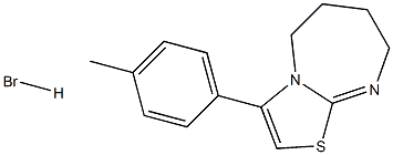 3-(4-methylphenyl)-5,6,7,8-tetrahydro[1,3]diazepino[2,1-b][1,3]thiazole hydrobromide Struktur