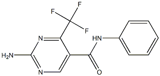 N5-phenyl-2-amino-4-(trifluoromethyl)pyrimidine-5-carboxamide Struktur