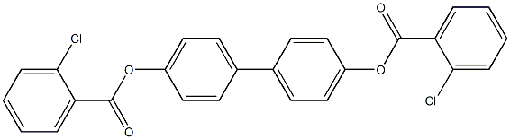 4'-[(2-chlorobenzoyl)oxy][1,1'-biphenyl]-4-yl 2-chlorobenzoate Struktur