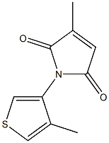 3-methyl-1-(4-methyl-3-thienyl)-2,5-dihydro-1H-pyrrole-2,5-dione Struktur