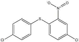 4-chloro-1-[(4-chlorophenyl)thio]-2-nitrobenzene Struktur