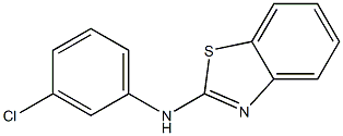 N2-(3-chlorophenyl)-1,3-benzothiazol-2-amine Struktur