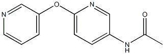 N1-[6-(3-pyridyloxy)-3-pyridyl]acetamide Struktur