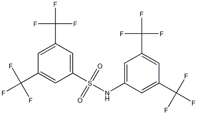 N1-[3,5-di(trifluoromethyl)phenyl]-3,5-di(trifluoromethyl)benzene-1-sulfonamide Struktur