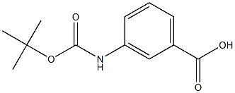 3-[(tert-butoxycarbonyl)amino]benzoic acid Struktur