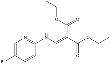 diethyl 2-{[(5-bromo-2-pyridyl)amino]methylidene}malonate Struktur