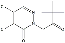 4,5-dichloro-2-(3,3-dimethyl-2-oxobutyl)-3(2H)-pyridazinone Struktur