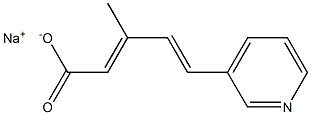 sodium 3-methyl-5-pyridin-3-ylpenta-2,4-dienoate Struktur