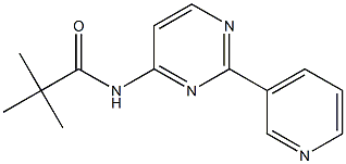 2,2-dimethyl-N-[2-(3-pyridinyl)-4-pyrimidinyl]propanamide Struktur