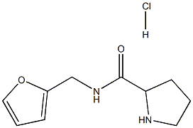 N-(2-furylmethyl)pyrrolidine-2-carboxamide hydrochloride Struktur