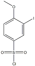 3-iodo-4-methoxybenzenesulfonyl chloride Struktur