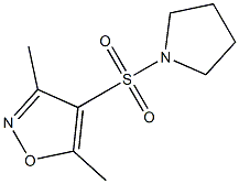 3,5-dimethyl-4-(tetrahydro-1H-pyrrol-1-ylsulfonyl)isoxazole Struktur