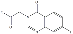 methyl (7-fluoro-4-oxoquinazolin-3(4H)-yl)acetate Struktur