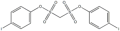 di(4-iodophenyl) methanedisulfonate Struktur