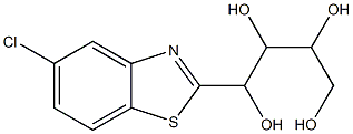 1-(5-chloro-1,3-benzothiazol-2-yl)butane-1,2,3,4-tetraol Struktur