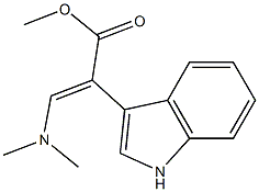 methyl 3-(dimethylamino)-2-(1H-indol-3-yl)acrylate Struktur