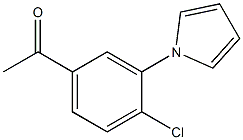 1-[4-chloro-3-(1H-pyrrol-1-yl)phenyl]ethan-1-one Struktur