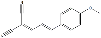 2-[(E)-3-(4-methoxyphenyl)-2-propenylidene]malononitrile Struktur