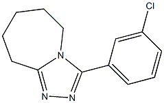 3-(3-chlorophenyl)-6,7,8,9-tetrahydro-5H-[1,2,4]triazolo[4,3-a]azepine Struktur