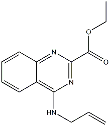 ethyl 4-(allylamino)-2-quinazolinecarboxylate Struktur