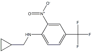 N1-cyclopropylmethyl-2-nitro-4-(trifluoromethyl)aniline Struktur