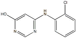 6-(2-chloroanilino)pyrimidin-4-ol Struktur