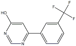 6-[3-(trifluoromethyl)phenyl]-4-pyrimidinol Struktur