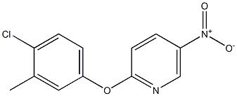 2-(4-chloro-3-methylphenoxy)-5-nitropyridine Struktur