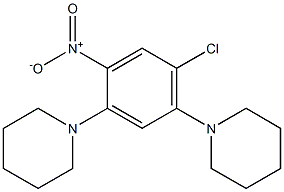 1-(4-chloro-2-nitro-5-piperidinophenyl)piperidine Struktur