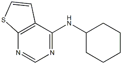 N4-cyclohexylthieno[2,3-d]pyrimidin-4-amine Struktur