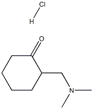 2-[(dimethylamino)methyl]cyclohexan-1-one hydrochloride Struktur