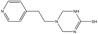 5-[2-(4-pyridyl)ethyl]-1,4,5,6-tetrahydro-1,3,5-triazine-2-thiol Struktur