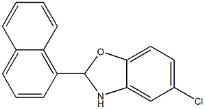 5-chloro-2-(1-naphthyl)-2,3-dihydro-1,3-benzoxazole Struktur