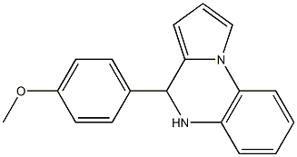 4-(4-methoxyphenyl)-4,5-dihydropyrrolo[1,2-a]quinoxaline Struktur