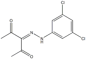 3-[2-(3,5-dichlorophenyl)hydrazono]pentane-2,4-dione Struktur