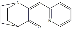 2-[(E)-2-pyridinylmethylidene]-3-quinuclidinone Struktur