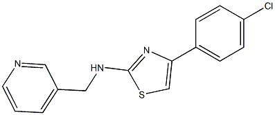 4-(4-chlorophenyl)-N-(3-pyridinylmethyl)-1,3-thiazol-2-amine Struktur