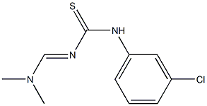 N-(3-chlorophenyl)-N'-[(dimethylamino)methylidene]thiourea Struktur