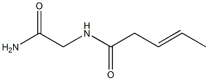 N1-(2-amino-2-oxoethyl)pent-3-enamide Struktur