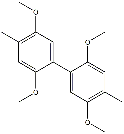 2,2',5,5'-tetramethoxy-4,4'-dimethyl-1,1'-biphenyl Struktur