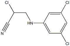 2-chloro-3-(3,5-dichloroanilino)propanenitrile Struktur