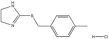 4,5-dihydro-1H-imidazol-2-yl 4-methylbenzyl sulfide hydrochloride Struktur