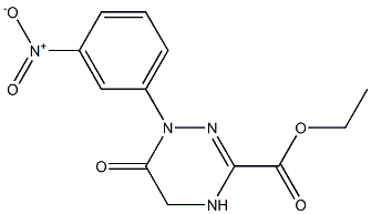 ethyl 1-(3-nitrophenyl)-6-oxo-1,4,5,6-tetrahydro-1,2,4-triazine-3-carboxylate Struktur