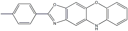 2-(4-methylphenyl)-5H-[1,3]oxazolo[4,5-b]phenoxazine Struktur