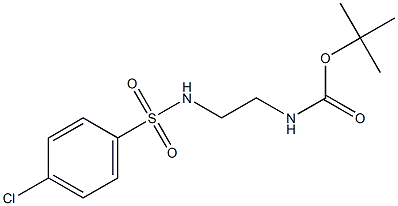 tert-butyl N-(2-{[(4-chlorophenyl)sulfonyl]amino}ethyl)carbamate Struktur