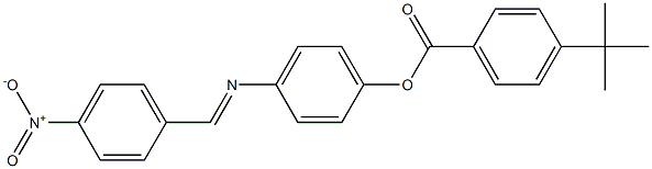 4-{[(E)-(4-nitrophenyl)methylidene]amino}phenyl 4-(tert-butyl)benzenecarboxylate Struktur