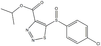 isopropyl 5-[(4-chlorophenyl)sulfinyl]-1,2,3-thiadiazole-4-carboxylate Struktur