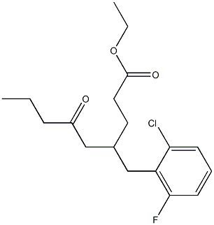 Ethyl 2-(2-chloro-6-fluorobenzyl)butyroacetate Struktur