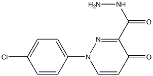 1-(4-chlorophenyl)-4-oxo-1,4-dihydro-3-pyridazinecarbohydrazide Struktur