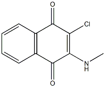 2-chloro-3-(methylamino)naphthoquinone Struktur